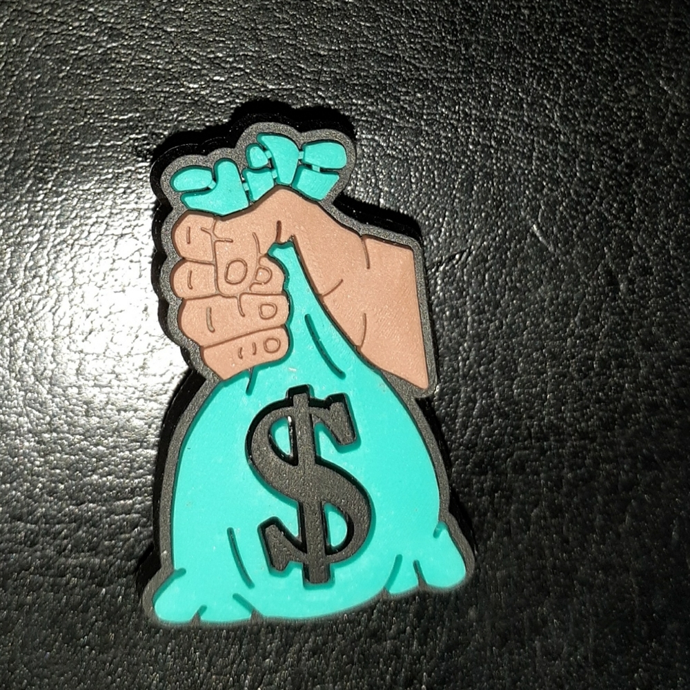 Money Bag Shoe Charm